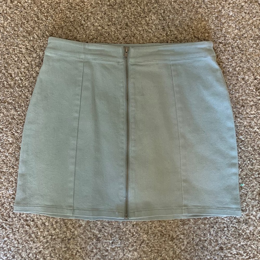 forever 21 zipper mini skirt